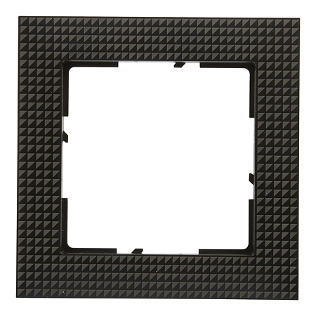 Rama de aparataj Legrand, New Suno, 1 modul, plastic, negru cadrilat