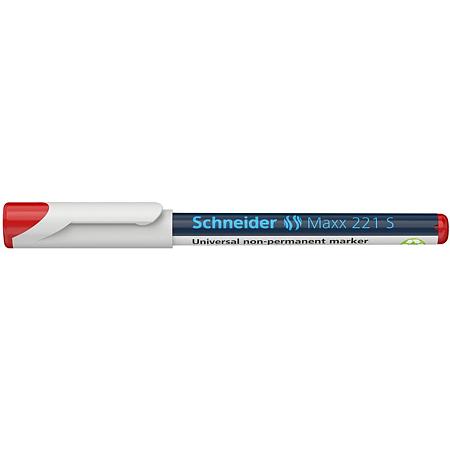 Marker nepermanent Schneider OHP 221, rosu, 0.4 mm