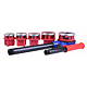 Set clupa filetat manuala Dedra 07A78, otel, 3/8", 1/2", 3/4", 1", 1 1/4"