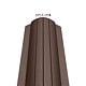 Sipca metalica gard Caretta Vertical Y118, maro RAL 8017, mat structurat, finisaj Fresco Duo, 0.5 mm, 1500 x 118 mm