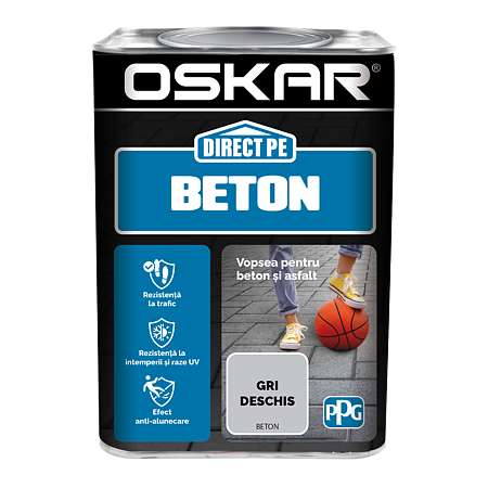 Email Oskar Direct pe beton, gri deschis, interior/exterior, 0,75 l 