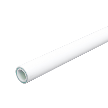 Teava PPR 32 mm Vesbo, insertie fibra sticla, 20 bar, alb, 5.4 mm, 4 m
