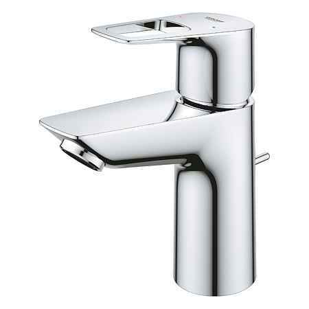 Baterie lavoar Grohe Start Loop, monocomanda, alama, argintiu, cartus ceramic 28 mm