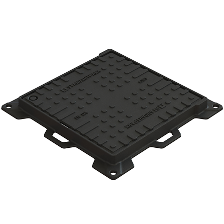 Capac canalizare Standart Park Urban, fonta, negru, 500 x 500 mm Capac canalizare Standart Park Urban, fonta, negru, 500 x 500 mm