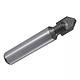 Freza lemn canelata tip V Dedra, otel, 1 lama tungsten, prindere standard, 8 x 8 mm