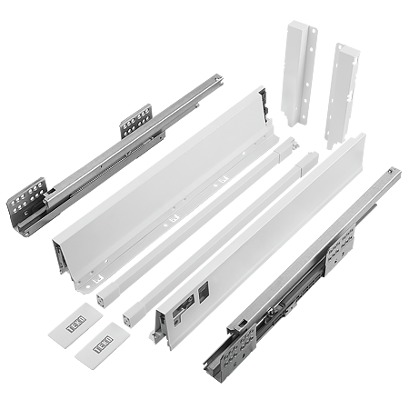 Sistem pentru sertar, Teko Clasic, alb, 40 kg, H 167 mm , 450 mm