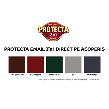 Email pentru acoperis Protecta 2 in 1, gri antracit, interior/exterior, 4 l