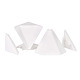 Set colturi interioare profil inaltator blat de bucatarie, plastic, alb, 2 bucati