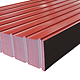 Tabla cutata zincata, rosu RAL 3011, H 12, 0.25 x 910 x 2000 mm