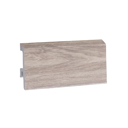Plinta pardoseala Duflex Slatewood 917, polimer flexibil, rezistenta la apa, decor lemn, 2000 x 80 x 18 mm