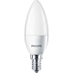 Bec LED lumanare Philips, E14, 5.5 - 40W, alb, lumina calda 2700 K