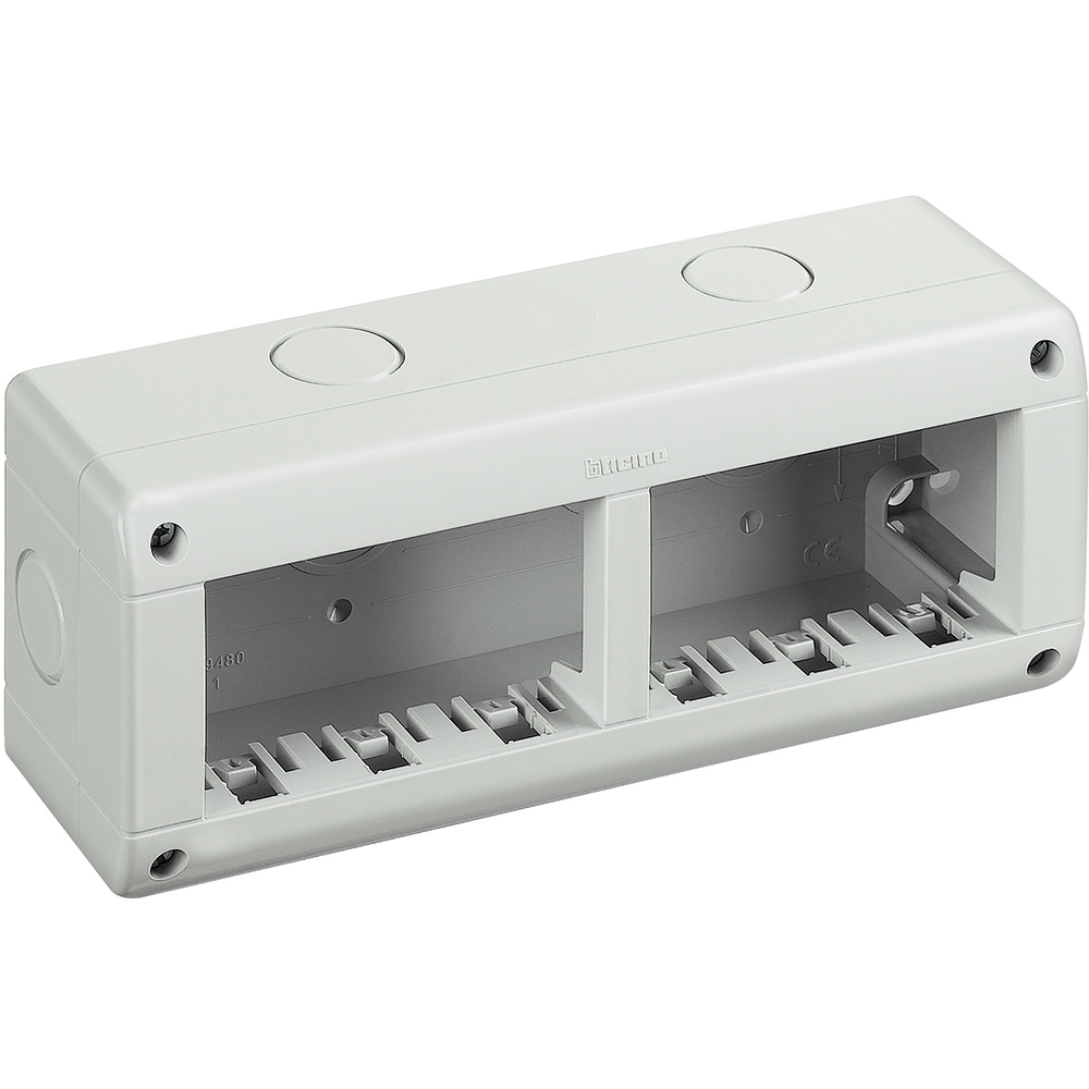 Doza cadru 6 (3+3) module Matix Bticino 25406, montaj aparent , IP40