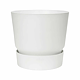 Ghiveci cu rezervor de apa Elho Greenville, plastic, alb, diametru 20 cm