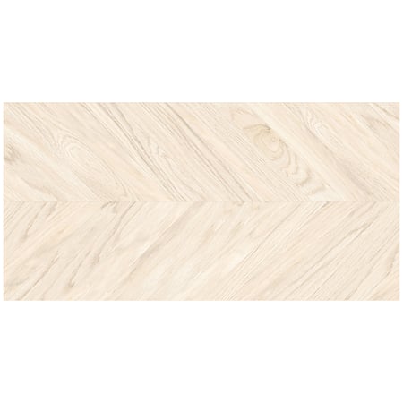 Gresie portelanata exterior/interior KAI Tilia Natural, rectificata, tip chevron, mat, decor lemn, crem, 60 x 120 cm