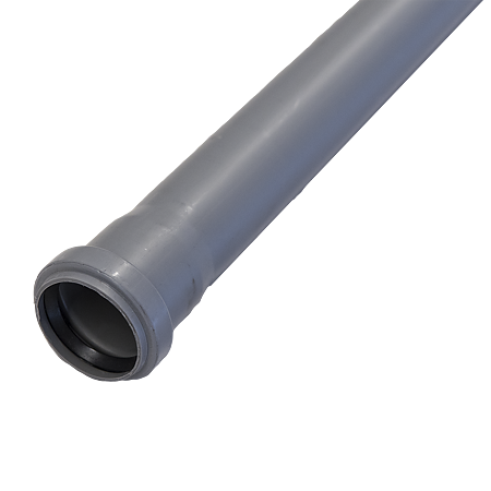 Tub PP Valrom, gri, diametru 40 mm, lungime 1 m