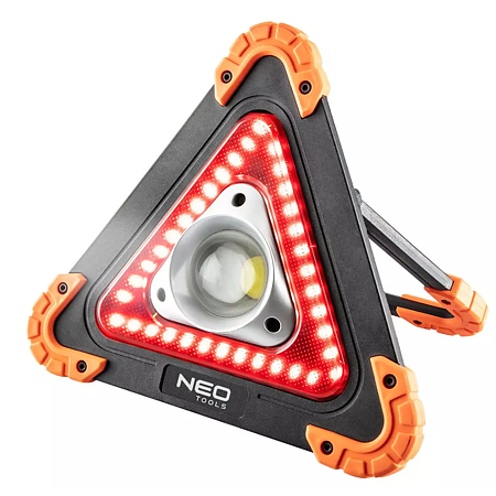 Lampa cu baterii + triunghi avertizare 2in1 Neo Tools 99-076 Led COB, 10 W, 800 lm, 3 moduri iluminare