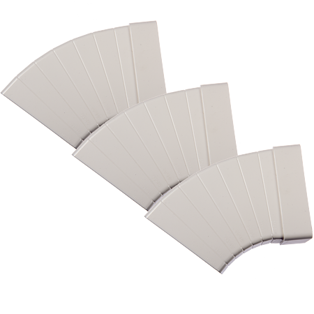Cot unghiuri multiple Vents, PVC, alb, 55 x 110 mm