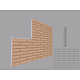Termosistem decorativ FPTD06, polistiren, 500 x 100 x 2000 mm