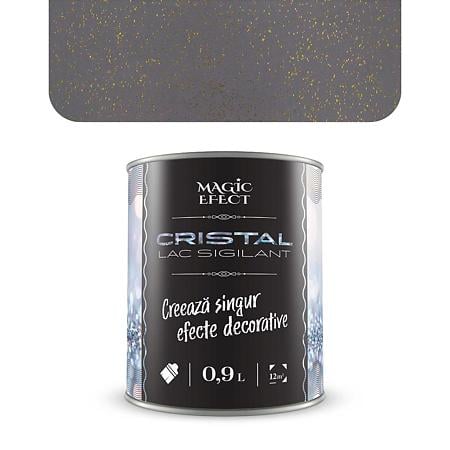 Pachet lac sigilant Magic Efect Cristal, auriu, 1 + 1 gratis, pensula inclusa