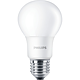 Set bec LED Philips, glob, E27, 8W, 806 lm, lumina calda 2700K, 2 bucati/set