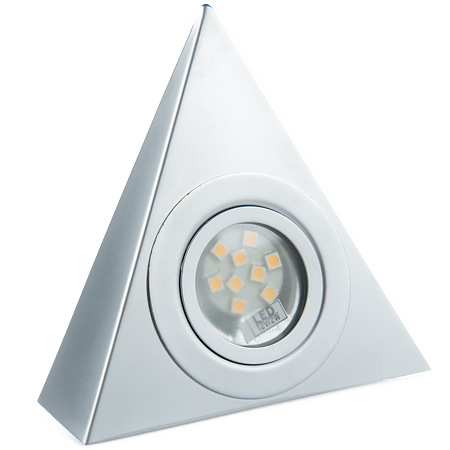 Spot piramidal cu switch aluminiu lumina rece