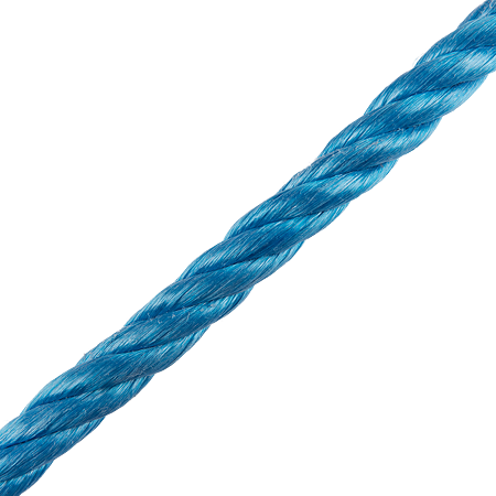 Franghie din polipropilena, rasucita, 14 mm, albastru