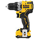 Masina de gaurit si insurubat DeWALT DCD701D2, 12 V, 2 Ah, mandrina rapida, 57.5 Nm
