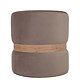 Taburet Ring, inel stejar, stofa gri deschis H34, rotund, 38 x 38 x 40 cm