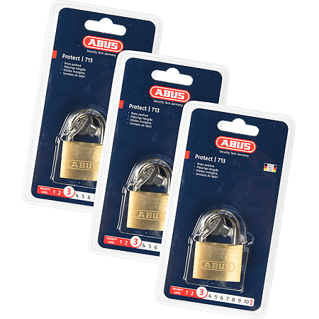 Lacat din alama, Abus 713, l 40mm, 2 chei
