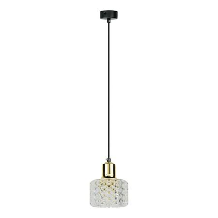 Suspensie Lumi, 1xG9, 8 W, metal/acril, transparent/auriu