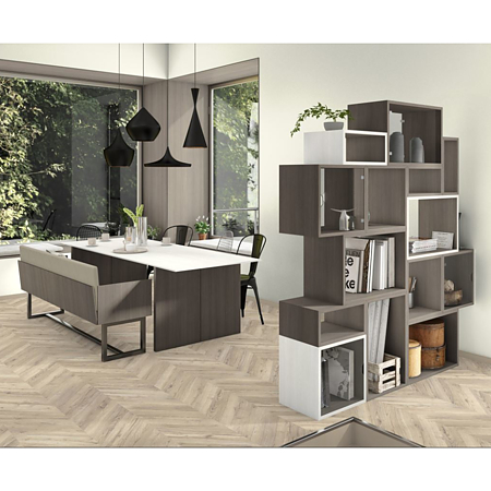 Pal melaminat Egger, Fineline gri inchis H3198 ST19, 2800 x 2070 x 18 mm