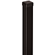 Stalp panou gard Cronos, otel, patrat, negru, RAL 9005, 2.4 m, 50 x 50 mm