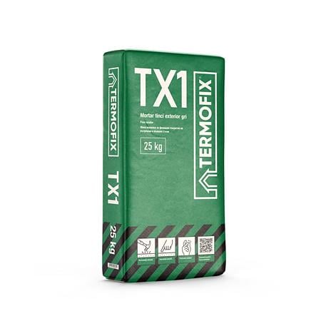 Mortar tinci Termofix TX1, gri, intereior/exterior,25 kg