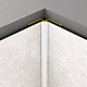 Profil de colt interior Rocko Tiles, aluminiu anodizat, alb, 2800 mm