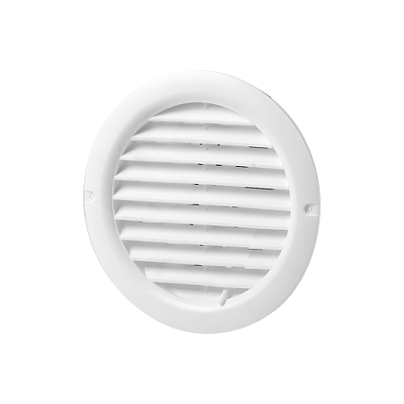 Grila circulara cu reglaj Vents, PVC, alb, 125 mm