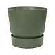 Ghiveci Elho Greenville Round, plastic, verde, diametru 16 cm, 14 cm