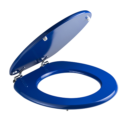 Capac WC Savini Due, MDF, albastru, 37.1 x 44.1 cm Capac WC Savini Due, MDF, albastru, 37.1 x 44.1 cm