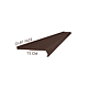 Glaf metalic exterior Caretta Briliant Z150, otel, maro, RAL 8017, 3000 x 150 mm Glaf metalic exterior Caretta Briliant Z150, otel, maro, RAL 8017, 3000 x 150 mm