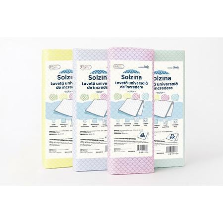 Lavete universale Solzina, colorate, 40 x 40 cm, 25 buc/pac