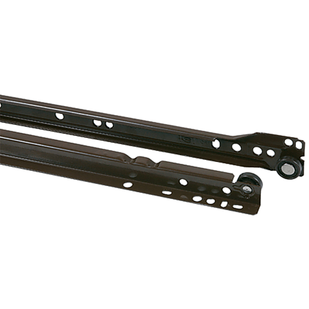 Glisiera cu role FGV, otel, maro, max 25 kg, 270 mm