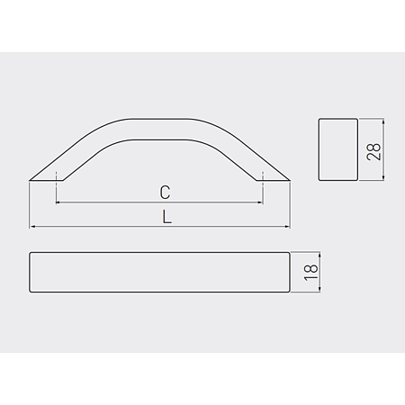 Maner WPY313, aluminiu, L 214 mm, 192 mm