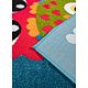 Covor modern Kolibri, 11207/140, polipropilena, verde cu bufnite multicolore, 160 x 230 cm