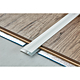 Profil de trecere fara diferenta denivel, aluminiu, prindere cu adeziv, argintiu, 90 cm