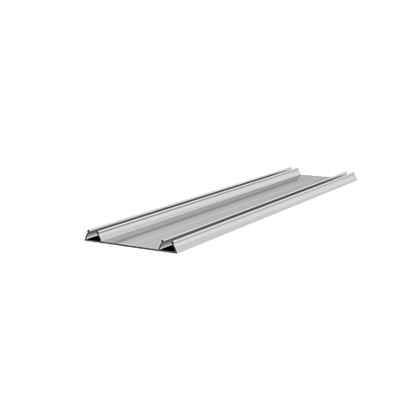 Profil dublu de rulare inferior SDS9620, anodizat mat, 3 m, aluminiu