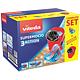 Mop microfibra Vileda Supermocio 3Action + coada telescopica + galeata cu storcator, rosu