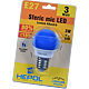 Bec LED Hepol, sferic, E27, 3W, lumina albastra
