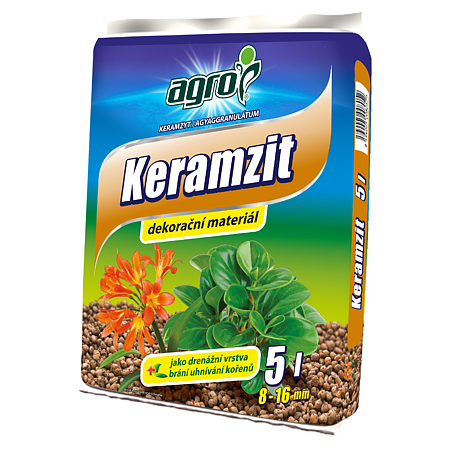 Granule decorative naturale Agro CS Keramzit, argila, interior/exterior, 8-16 mm, 5 l