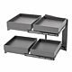 Set 4 cosuri Fly Box, antracit, 45 mm 