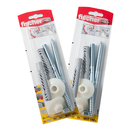 Set fixare lavoar Fischer WST, 14 x 75 mm, 10 x 140 mm, blister