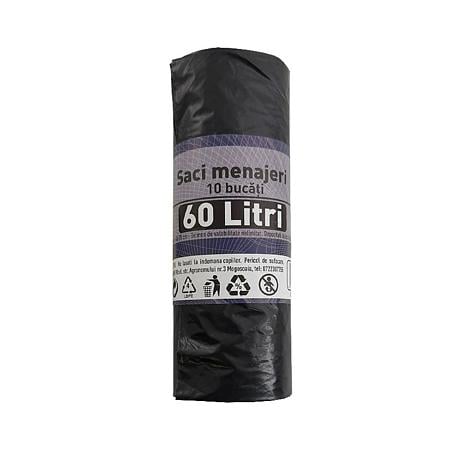 Saci menajeri 60 l, 10 buc/rola